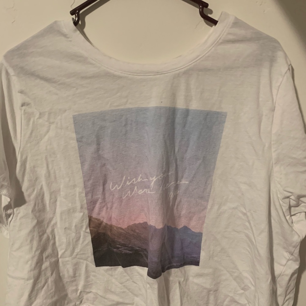 Graphic crop tee
